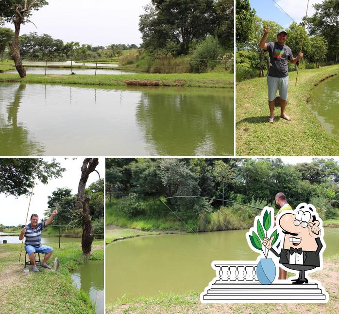 O exterior do Rancho Coração do pesca Sapezeiro