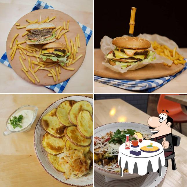 Die Burger von Сімейне кафе "Ківі" in einer Vielzahl an Geschmacksrichtungen werden euch sicherlich schmecken