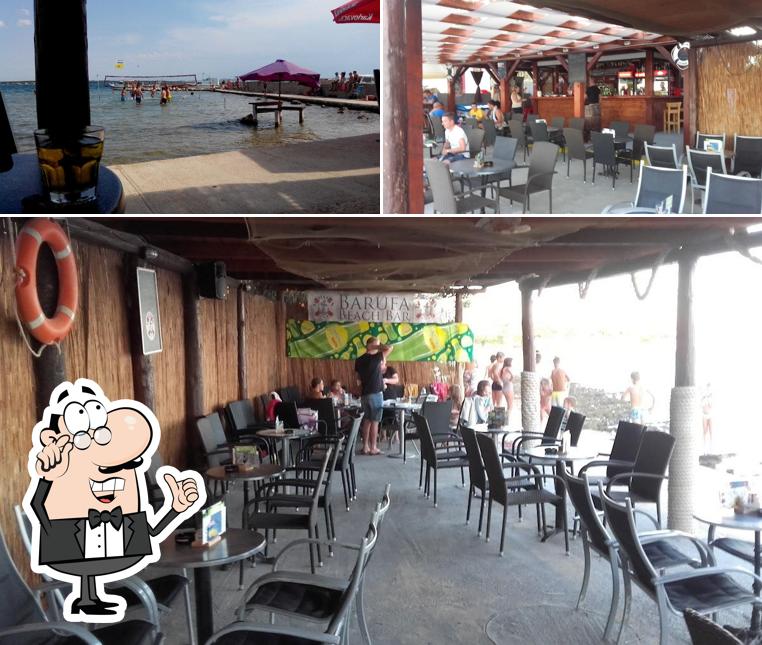 Gli interni di Beach Bar Barufa