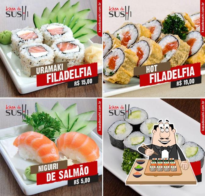 Escolha diversas opções de sushi