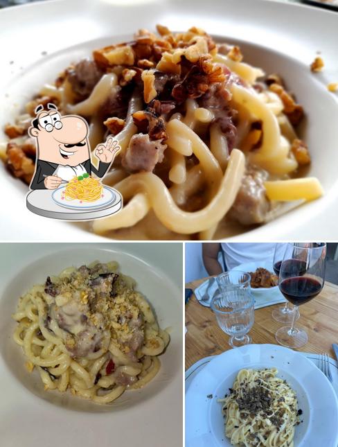 Spaghetti alla carbonara al Caffè Haus Wine Bar