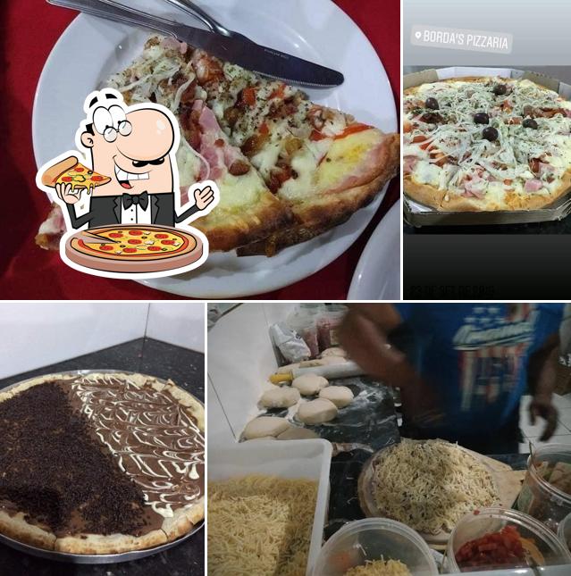 Experimente pizza no Borda's Pizzaria
