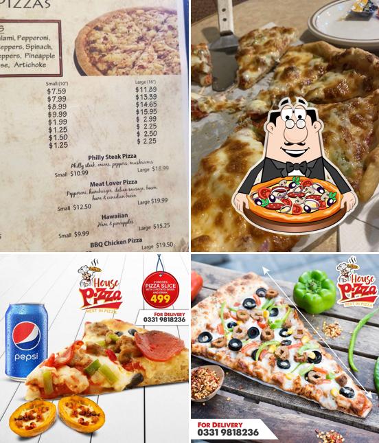 Try out pizza at Pizza House