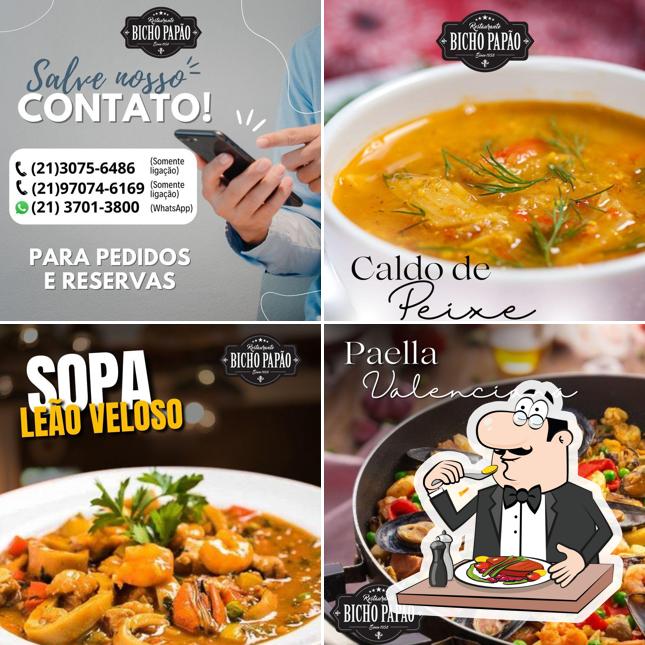 Comida em Restaurante Bicho Papão