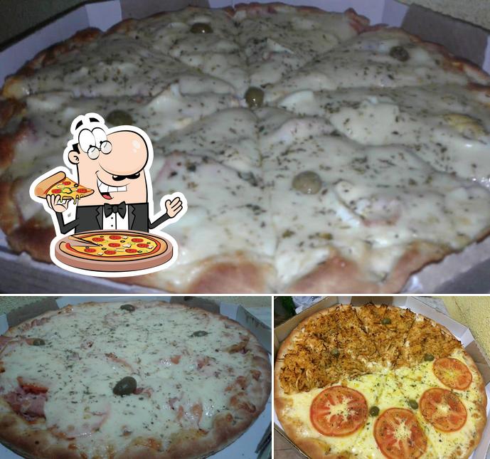 Peça diversos tipos de pizza