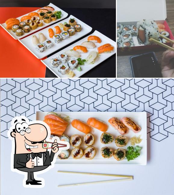 Prove diversas opções de sushi