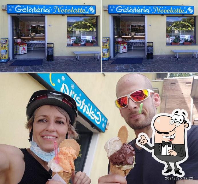 Tra le varie cose da Gelateria Nevelatte si possono trovare la interni e dolce