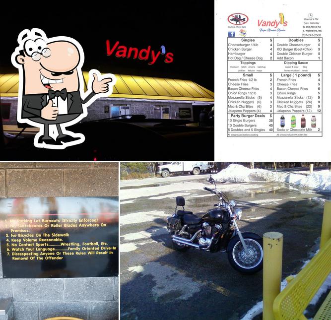 VANDY'S in Waterboro Restaurant menu and reviews