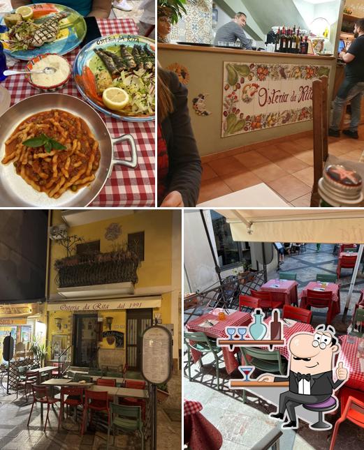Gli interni di Osteria da Rita (dal 1991)