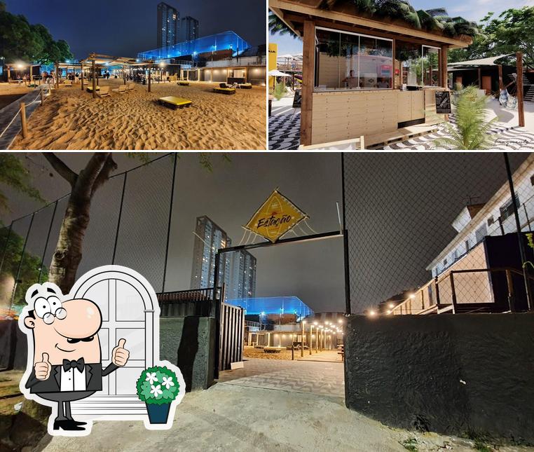 A ilustração da exterior e interior no Estação - SP