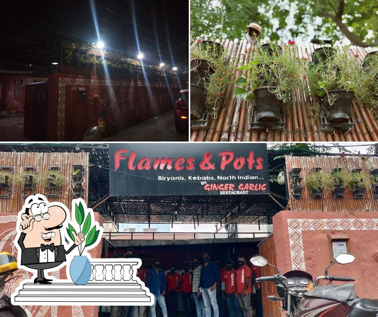 The exterior of Flames and Pots