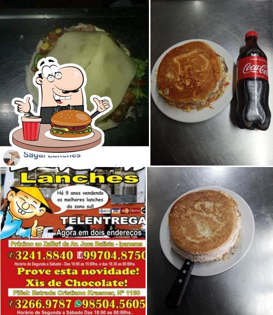 Delicie-se com um hambúrguer no Sagai Lanches