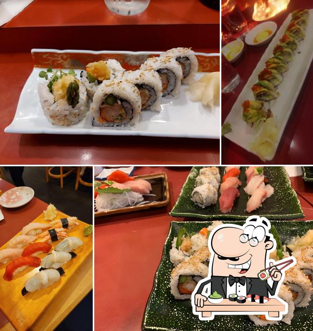 Les sushi sont offerts par Miko Sushi Japanese Restaurant