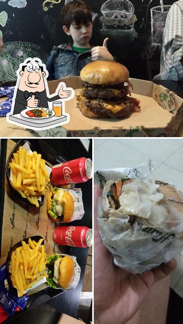 Comida em Ham Burger