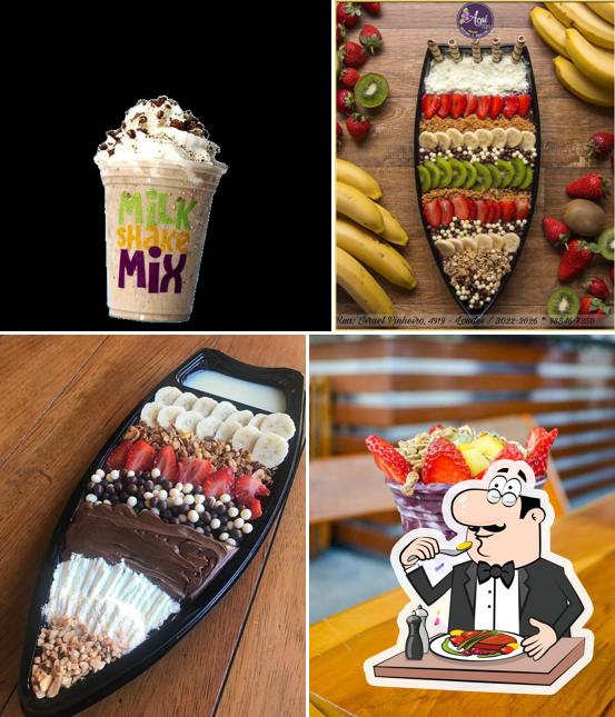 Sorvete em milk shake mix - Açai e Milk Shake