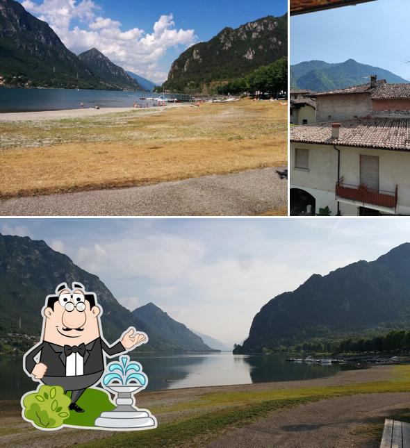 Gli esterni di Hotel, Bar, Gelateria Alpino
