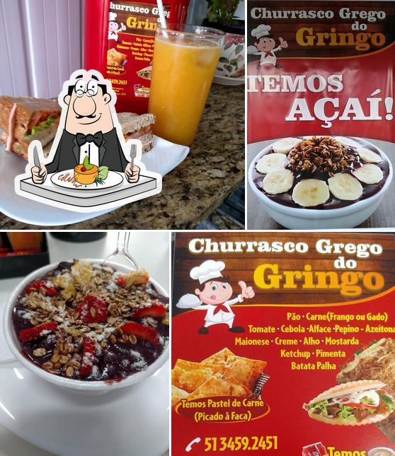 Comida em Churrasquinho Grego Do Gringo