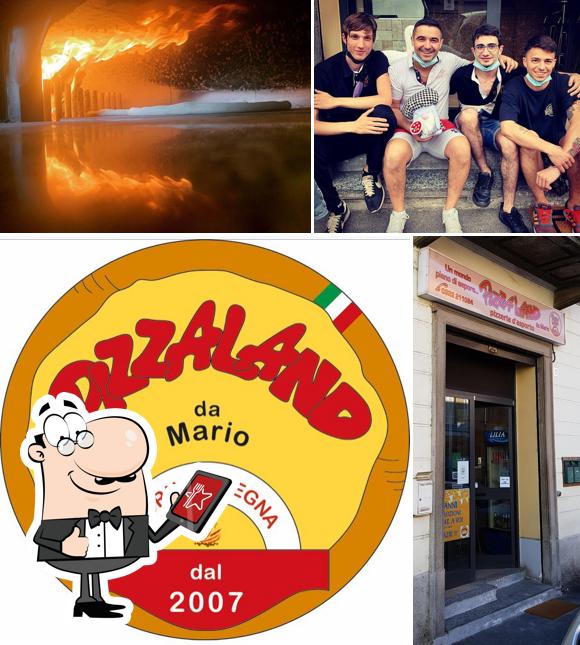 L'extérieur de Pizzaland da Mario