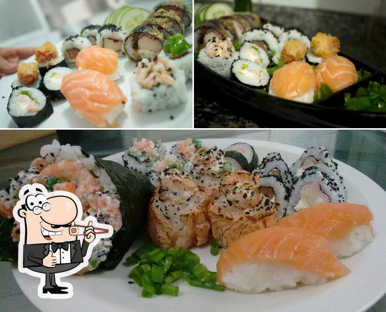 Prove diversas opções de sushi