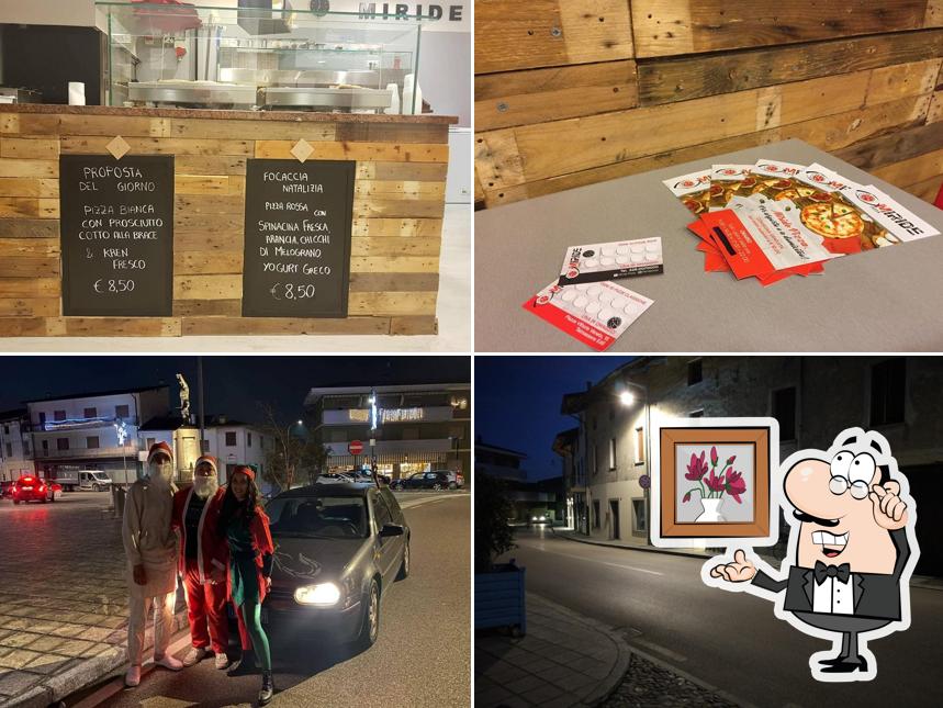 Miride pizza si caratterizza per la interni e esterno