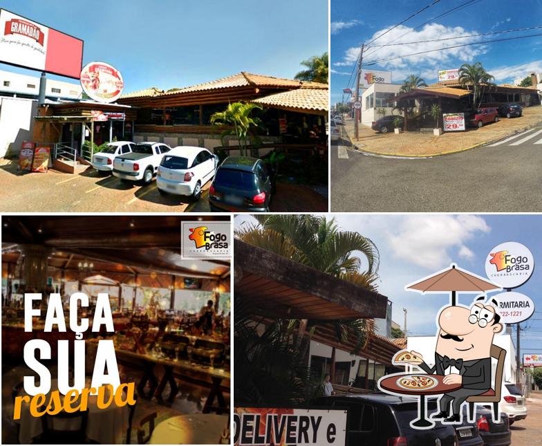 O exterior do Fogo e Brasa Churrascaria