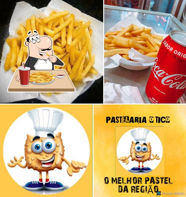 Batata frita em Pastelaria o Tico