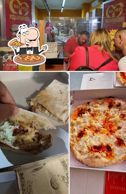 A Moris Pizza & Panuozzo, puoi ordinare una bella pizza