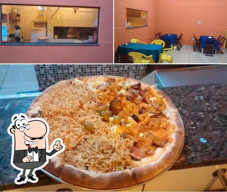 Entre diversos coisas, interior e comida podem ser encontrados a Brasilitá Pizzaria