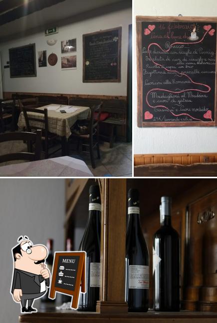 Vérifiez l’image affichant la tableau noir et vin concernant Trattoria L'Osto Ed Pavajon