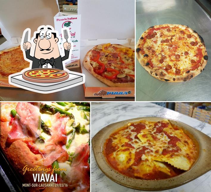 A Pizzeria le VaiVai, vous pouvez prendre des pizzas