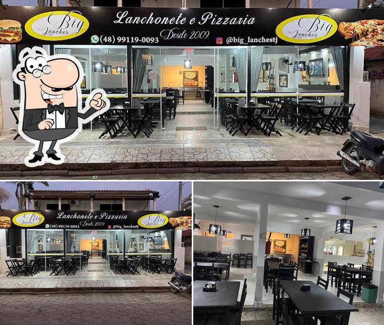 Veja imagens do interior do Pizzaria Big Lanches e Choperia