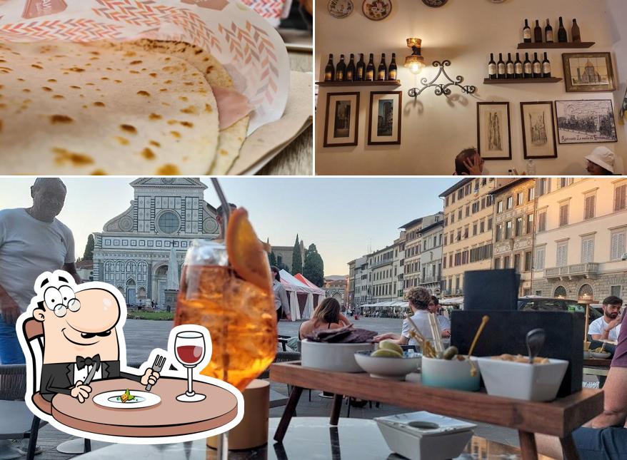 Tra le varie cose da La Piadina di Casa Maioli - Santa Maria Novella si possono trovare la cibo e interni