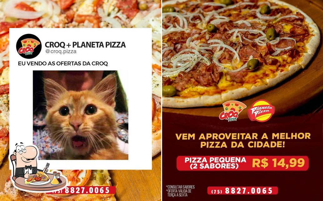 No Planeta Pizza, você pode pedir pizza