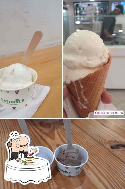 Natural Ice Cream serves a variety of sweet dishes