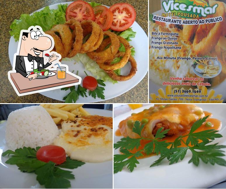 Comida em Vicesmar Hotel e Restaurante