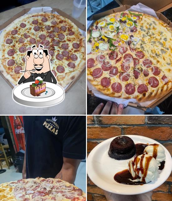 Bolo de chocolate em Imperador Pizzas