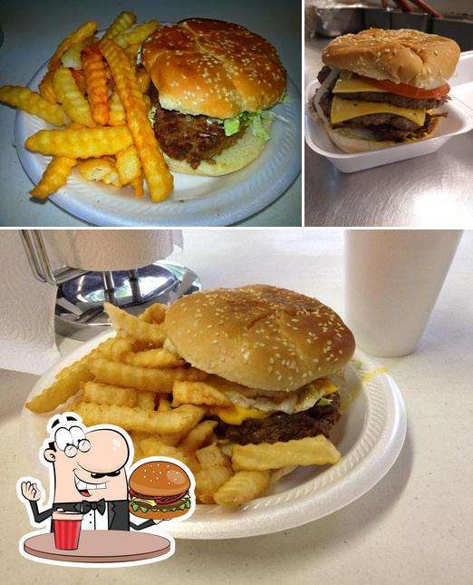 Get a burger at Staggs Grocery