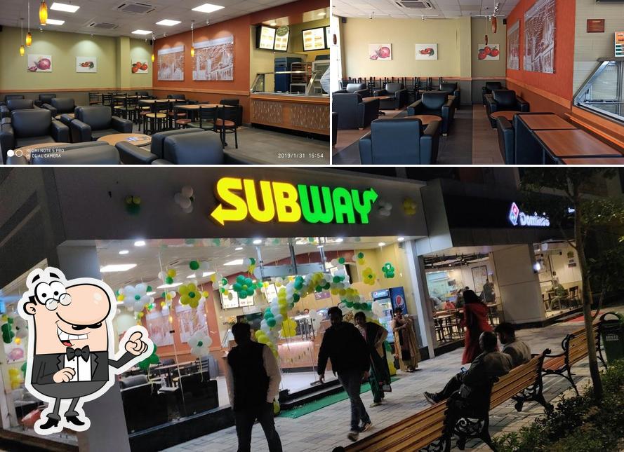 The interior of Subway