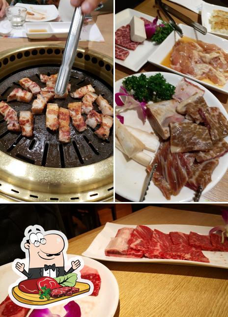 Pide un plato con carne en Myung Ga Korean Restaurant (Cityplaza)