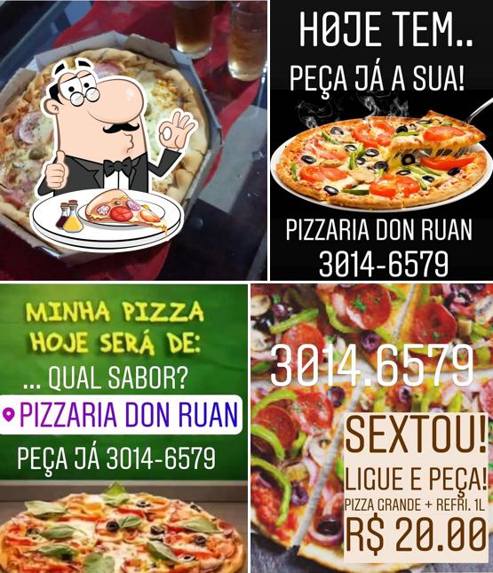 Escolha pizza no Pizzaria Don Ruan