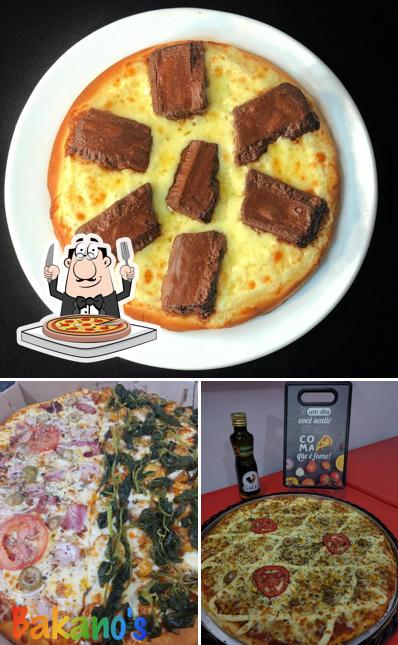 Experimente pizza no Bakano's Pizzaria Delivery