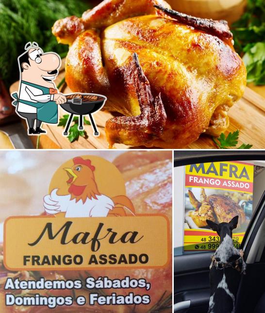Frangos e carnes assados Mafra
