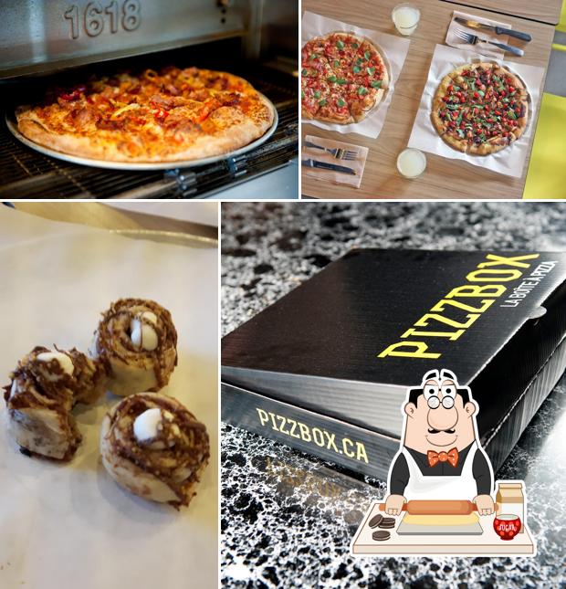 "PizzBox La Boîte à Pizza Fleurimont" представляет гостям большое количество десертов