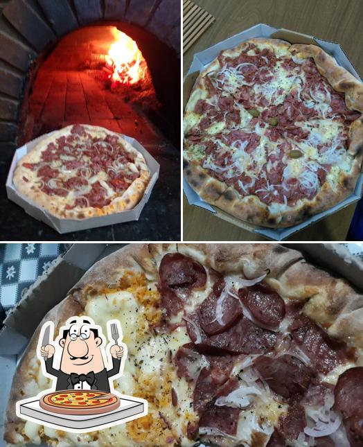 Consiga diferentes variedades de pizza