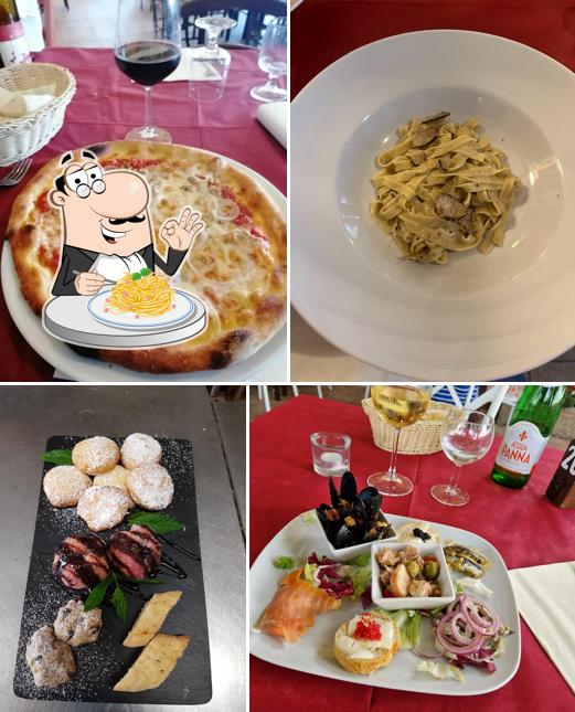 Spaghetti alla carbonara al La Piazzetta Ristorante Pizzeria Griglieria