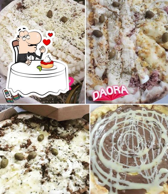 Pizzaria Rei da Pizza serve uma seleção de pratos doces