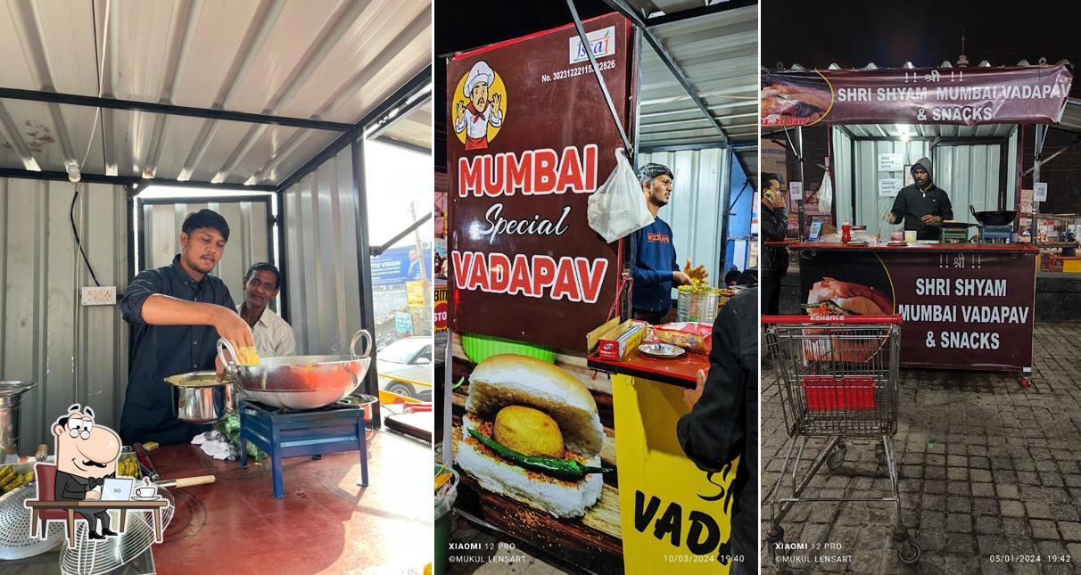 The interior of Shri Shyam Mumbai Vada pav & Snacks