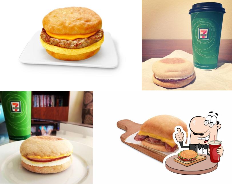 Try out a burger at 7-Eleven