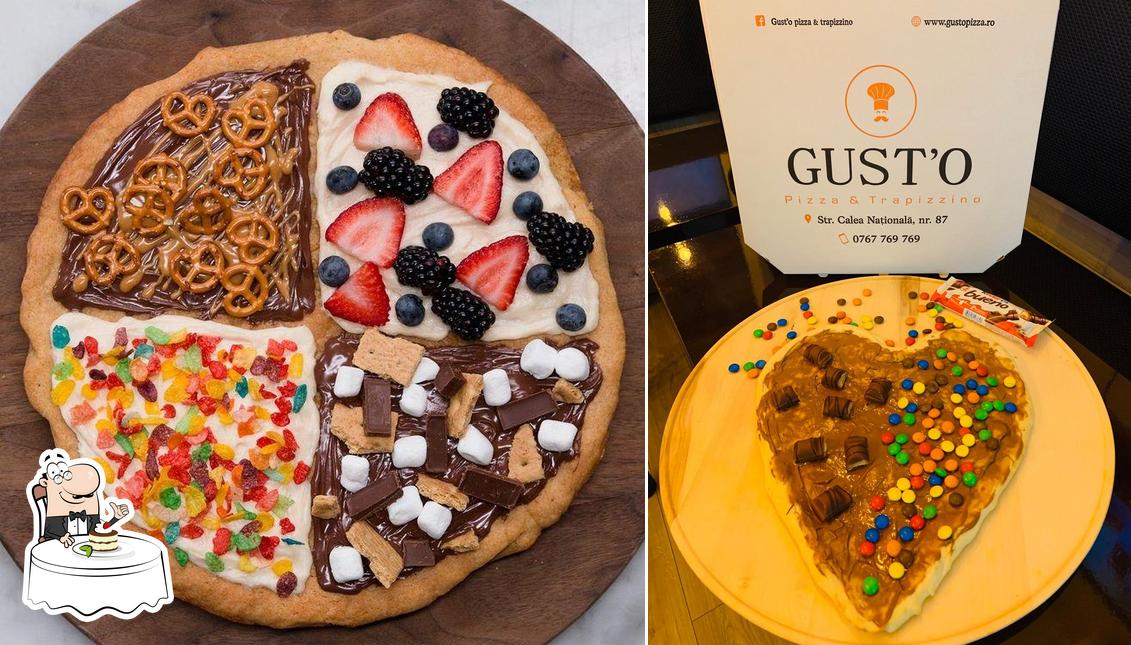"Gust'o pizza & trapizzino" предлагает большое количество десертов