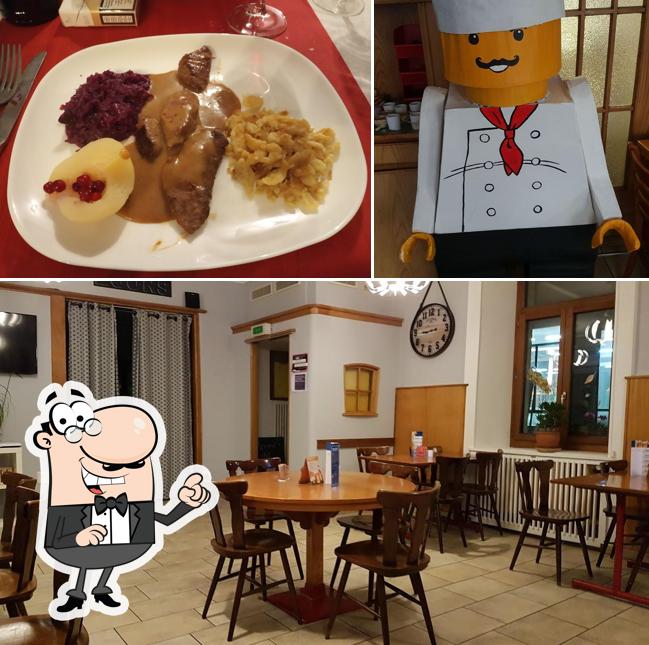 Gli interni di Hôtel-Restaurant de l'Ours